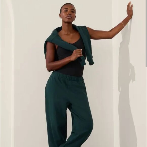 Athleta Forever Fleece Jogger, Cypress size Small Tall - Picture 5 of 10